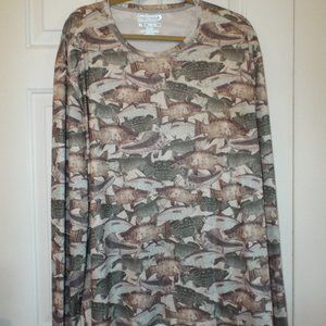 Mens Fishing Reel Legends Shirt Size XL